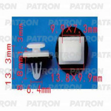 Клипса пластмассовая PATRON Nissan / P37-1318