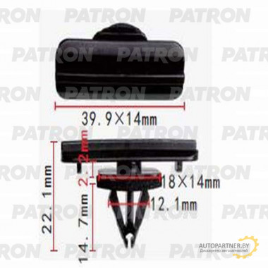 Клипса пластмассовая PATRON Jeep / P37-1319