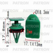 Клипса пластмассовая PATRON MAZDA / P37-1323