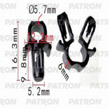 Держатель пластмассовый PATRON Mazda / P37-1326