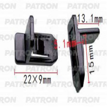 Клипса пластмассовая PATRON Mazda / P37-1327