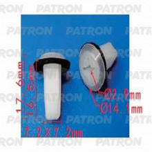 Фиксатор пластиковый PATRON Hyundai,Kia / P37-1336
