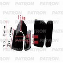 Зажим пластиковый PATRON FIAT / P37-1337