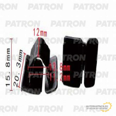 Зажим пластиковый PATRON FIAT / P37-1337
