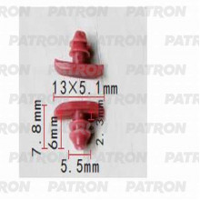 Клипса пластмассовая PATRON Hyundai,Kia / P37-1338