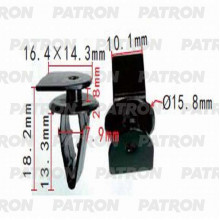 Клипса пластмассовая PATRON Acura,Honda / P37-1339