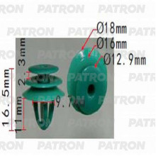 Клипса пластмассовая PATRON Hyundai,Kia / P37-1350