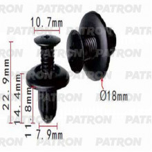 Клипса пластмассовая PATRON Hyundai,Kia / P37-1351