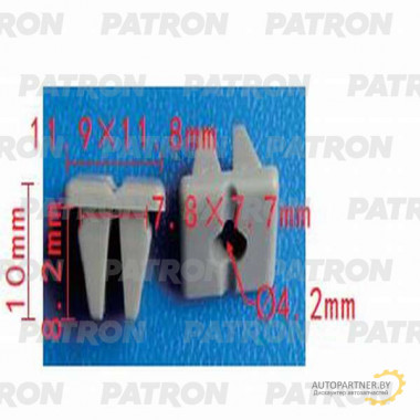 Фиксатор пластиковый PATRON Hyundai, Kia / P37-1355