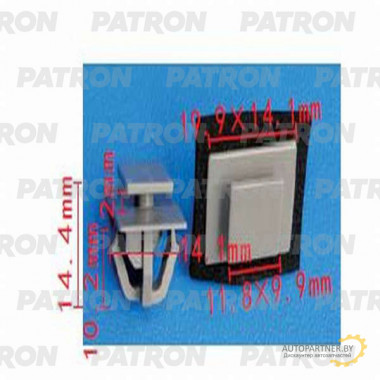 Клипса пластмассовая PATRON Hyundai, Kia / P37-1359