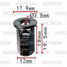 Фиксатор пластиковый PATRON TOYOTA / P37-1373