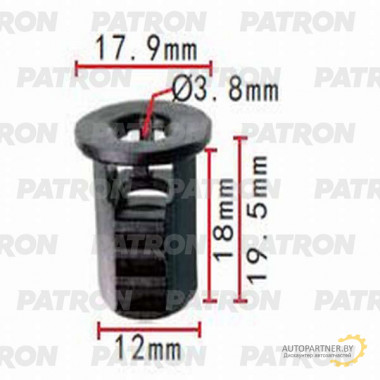 Фиксатор пластиковый PATRON TOYOTA / P37-1373