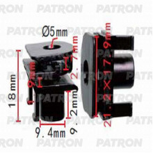 Скоба пластиковая PATRON Lexus,Toyota / P37-1374