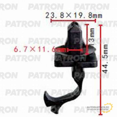 Клипса пластмассовая PATRON TOYOTA / P37-1375