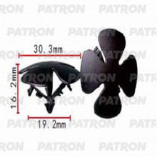 Клипса пластмассовая PATRON Acura,Honda / P37-1378
