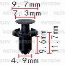Клипса пластмассовая PATRON TOYOTA / P37-1380