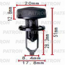 Клипса пластмассовая PATRON TOYOTA / P37-1381