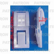 Скоба пластиковая PATRON Acura,Honda / P37-1386