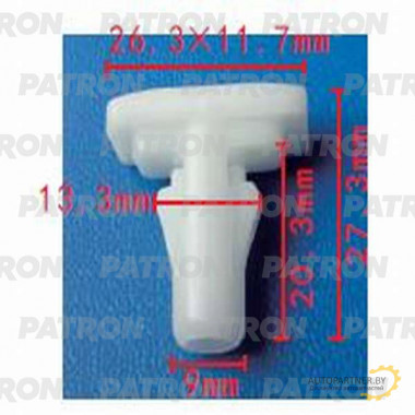 Клипса пластмассовая PATRON Audi,Seat,Skoda,Volkswagen / P37-1392