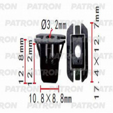 Фиксатор пластиковый PATRON VAG / P37-1393