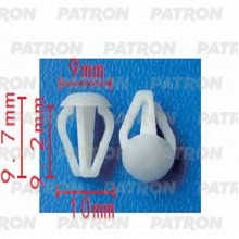 Фиксатор пластиковый PATRON Audi,Seat,Skoda,Volkswagen / P37-1394
