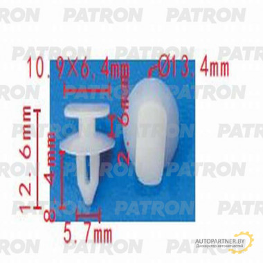 Клипса пластмассовая PATRON Audi,Seat,Skoda,Volkswagen / P37-1399