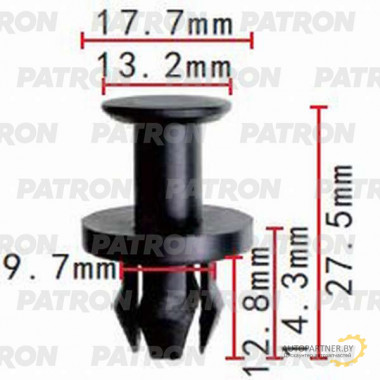 Клипса пластмассовая PATRON VAG / P37-1400