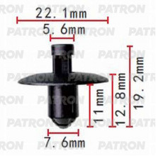 Клипса пластмассовая PATRON Audi,Seat,Skoda,Volkswagen / P37-1402