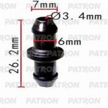 Соединитель трубки PATRON FORD / P37-1405