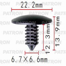 Клипса пластмассовая PATRON Nissan / P37-1413