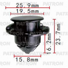 Клипса пластмассовая PATRON Nissan / P37-1415