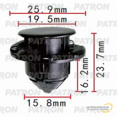 Клипса пластмассовая PATRON Nissan / P37-1415