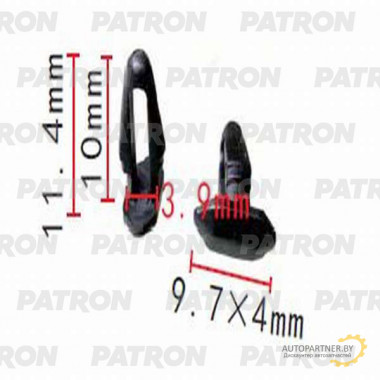 Клипса пластмассовая PATRON Nissan / P37-1417
