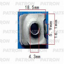 Скоба металлическая PATRON TOYOTA / P37-1421