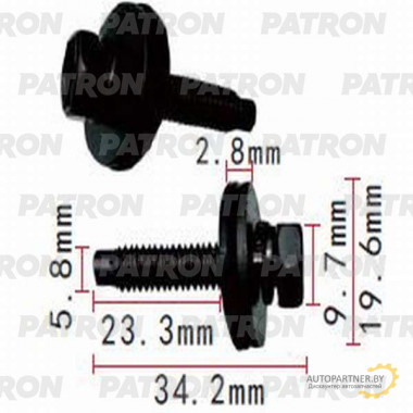 Болт металлический PATRON Различные марки / P37-1430