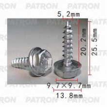 Шуруп металлический PATRON Lexus,Toyota / P37-1435