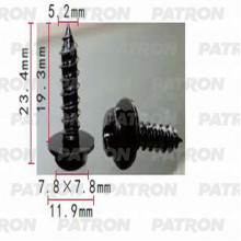 Шуруп металлический PATRON Lexus,Toyota / P37-1438