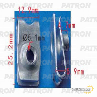 Скоба металлическая PATRON Acura,Honda,Lexus,Toyota / P37-1439