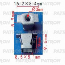 Гайка металлическая PATRON GM / P37-1441