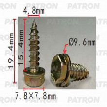 Шуруп металлический PATRON BMW / P37-1444