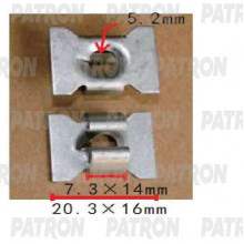 Клипса пластмассовая PATRON Audi, Seat, Skoda, Volkswagen / P37-1456