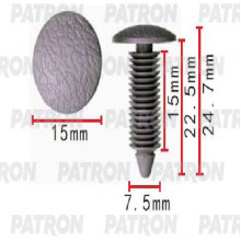 Клипса пластмассовая PATRON Ford, GM / P37-1457