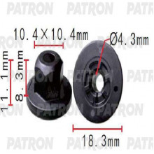 Гайка пластмассовая PATRON BMW / P37-1459