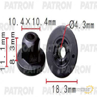 Гайка пластмассовая PATRON BMW / P37-1459
