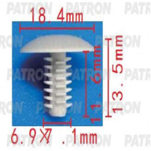 Клипса пластмассовая PATRON Fiat / P37-1465