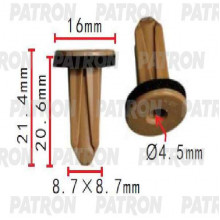 Клипса пластмассовая PATRON BMW / P37-1472