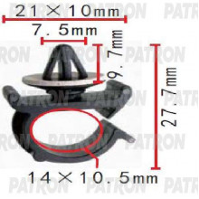 Фиксатор пластиковый PATRON Nissan / P37-1475