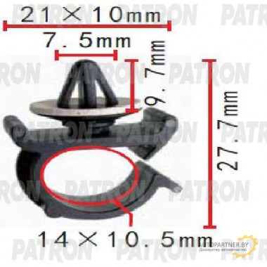 Фиксатор пластиковый PATRON Nissan / P37-1475