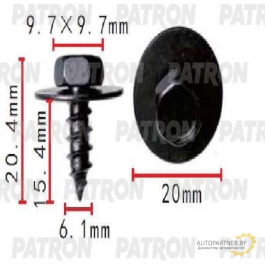 Винт металлический PATRON Toyota / P37-1481
