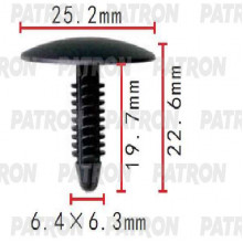 Клипса пластмассовая PATRON Ford / P37-1488